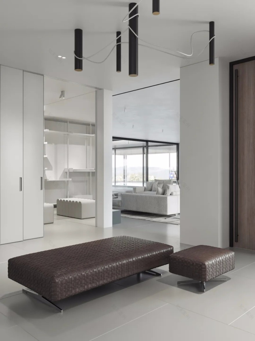 乌克兰现代极简白的居住空间-5