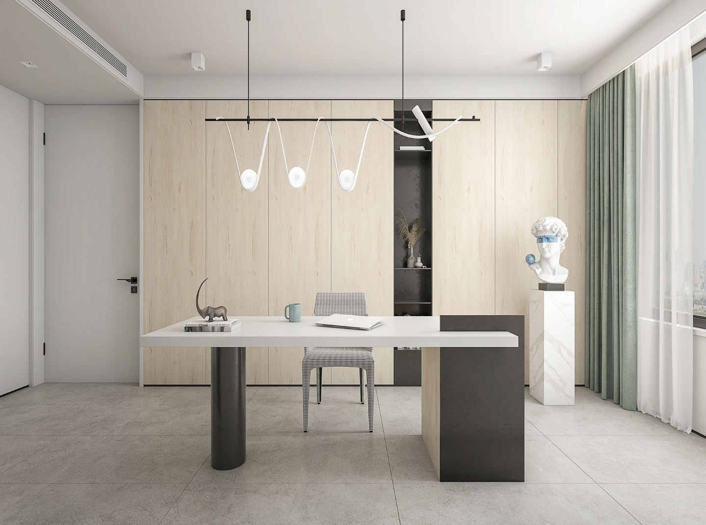 110㎡ 高级现代风 清新治愈-3