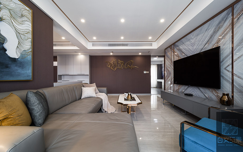 风华——139㎡后现代与港式的碰撞  白文玉景设计-6