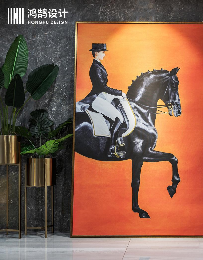 鸿鹄设计上海轻奢平层,精致细节呈现品质生活-30