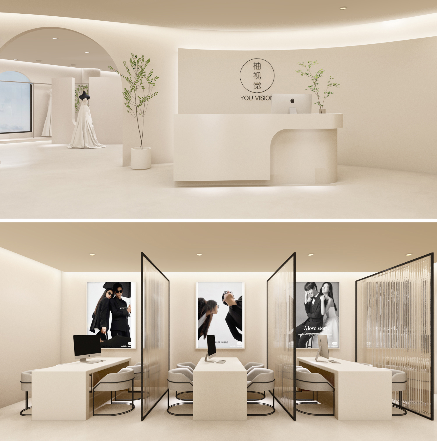婚纱馆装修设计-0