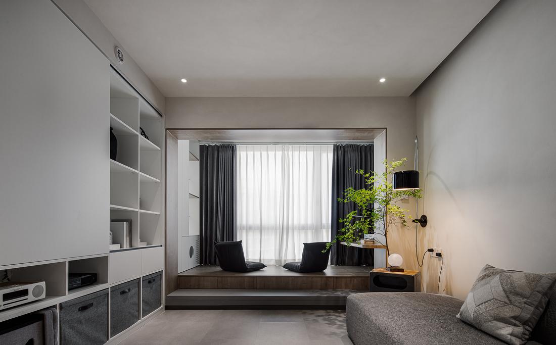 82㎡三口之家的半开放式冥想空间设计-17