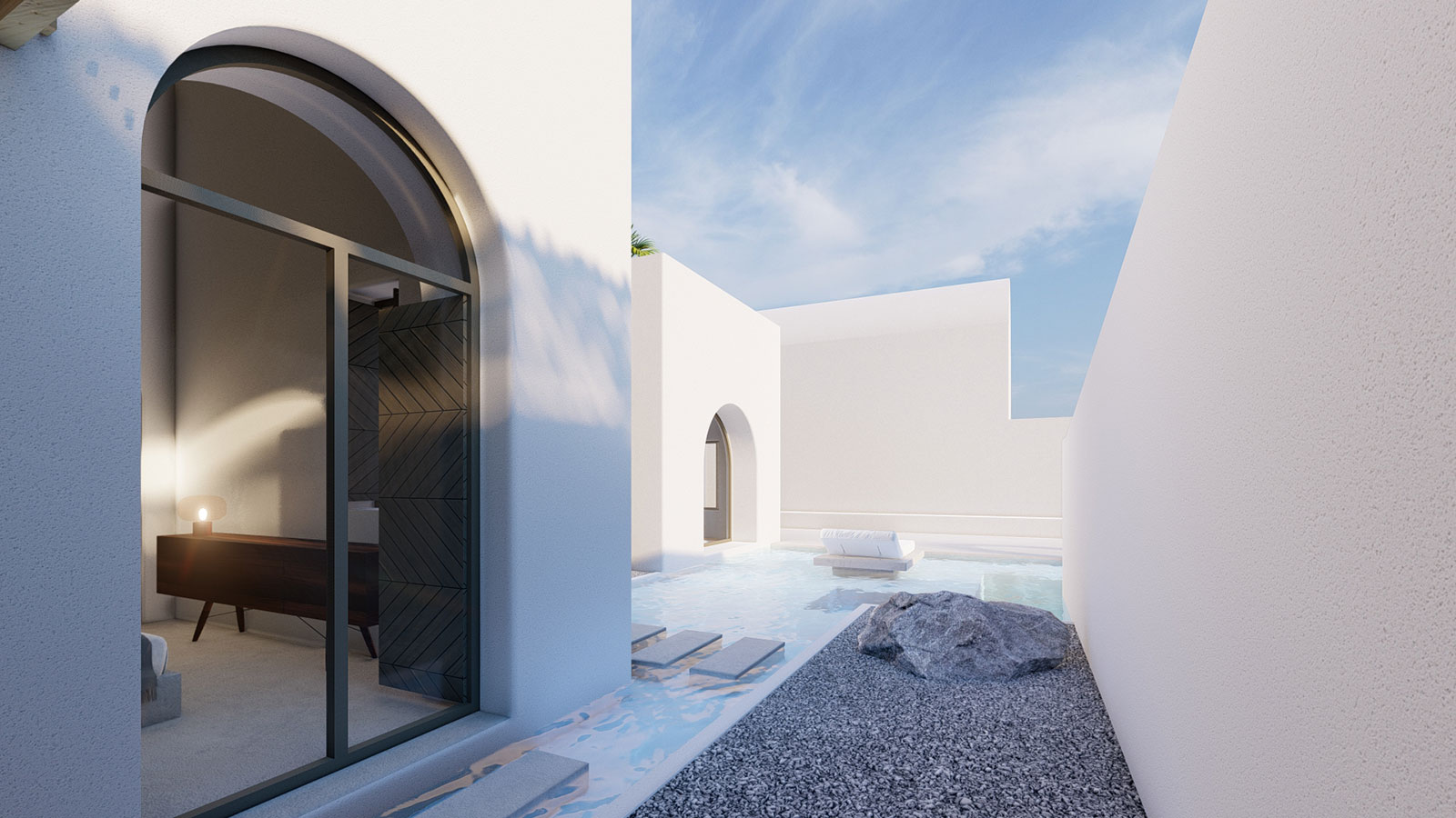 Arched residencies in Santorini island | iraisynn attinom-19