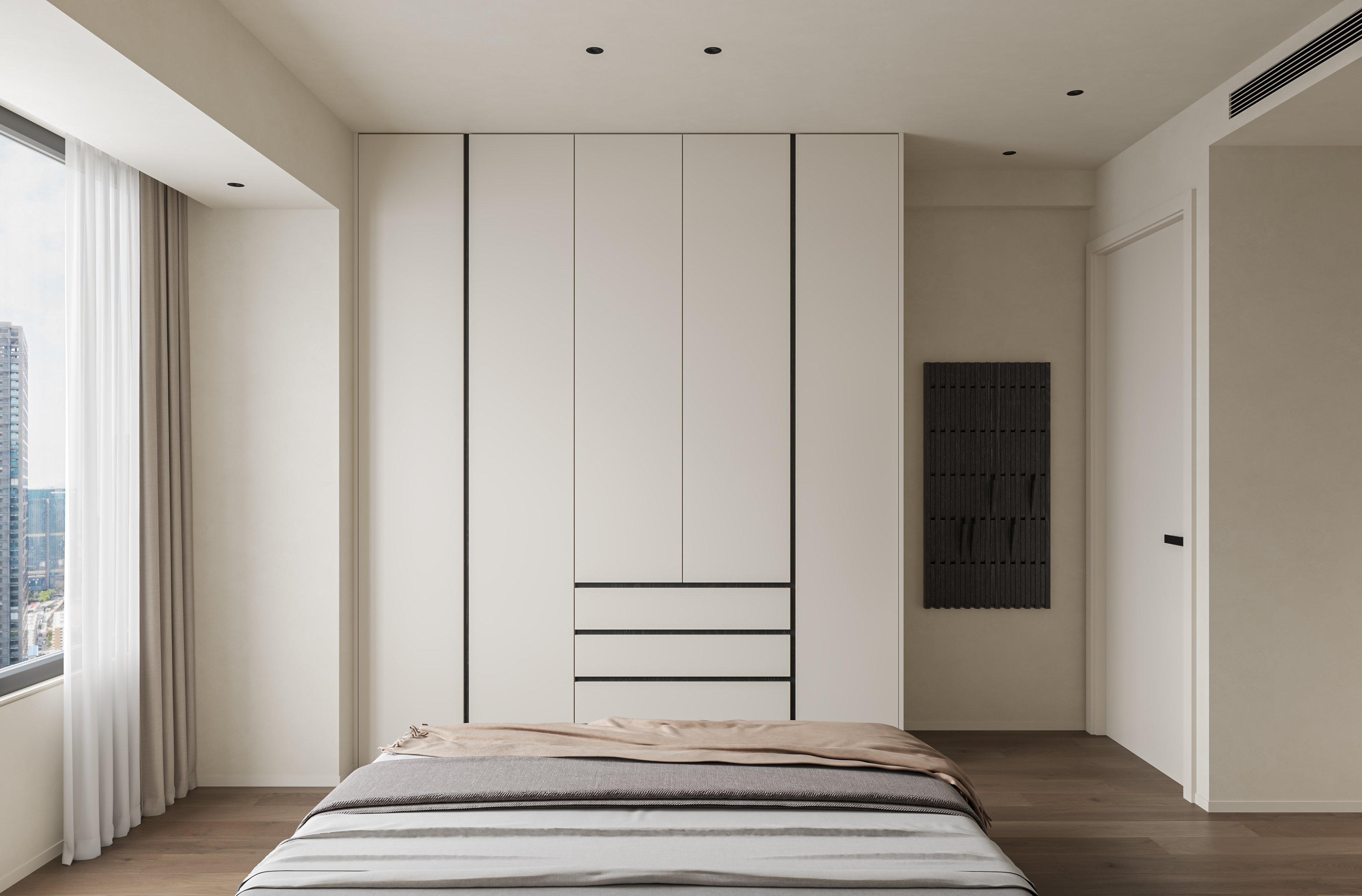 现代客餐厅渲染-21