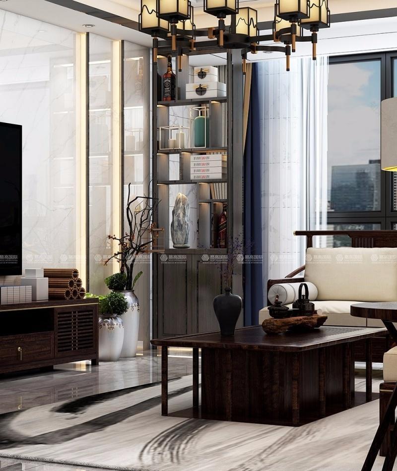 现代元素融入中式风格,打造素雅生活空间-12