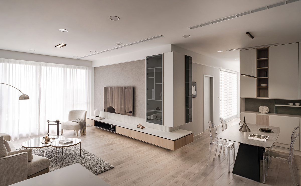 家装设计案例鉴赏——裸色轻熟简约质感居所-4