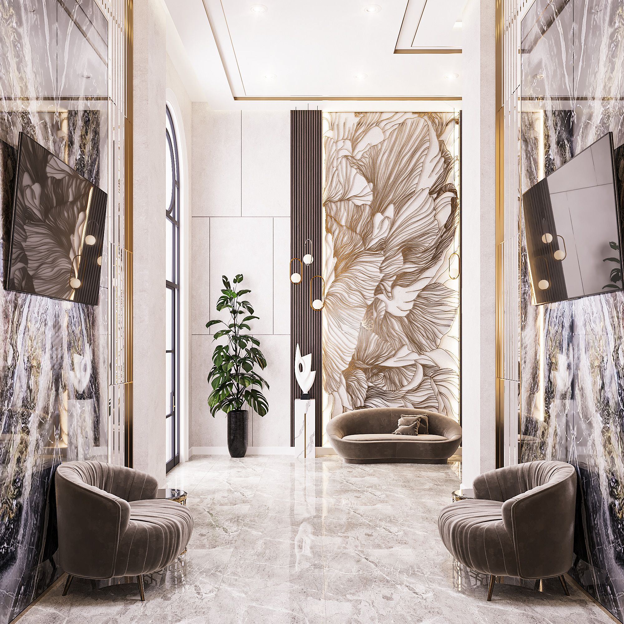 İnterior design of the apartment entrance-1