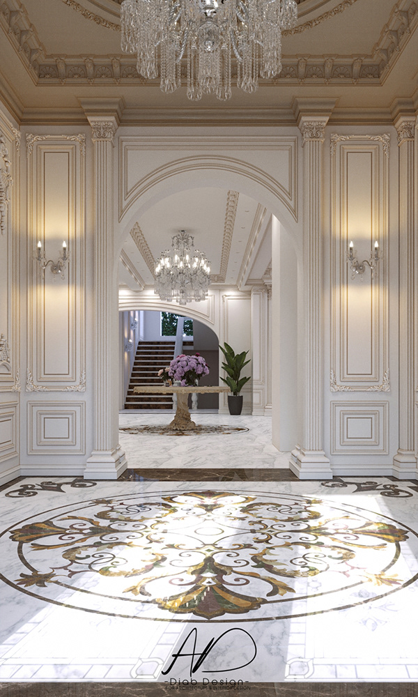 卡塔尔别墅一层设计丨Diab Design Studio-2