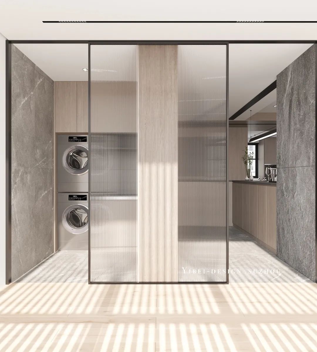 现代简约复式空间设计丨中国苏州丨YIBEI DESIGN-18