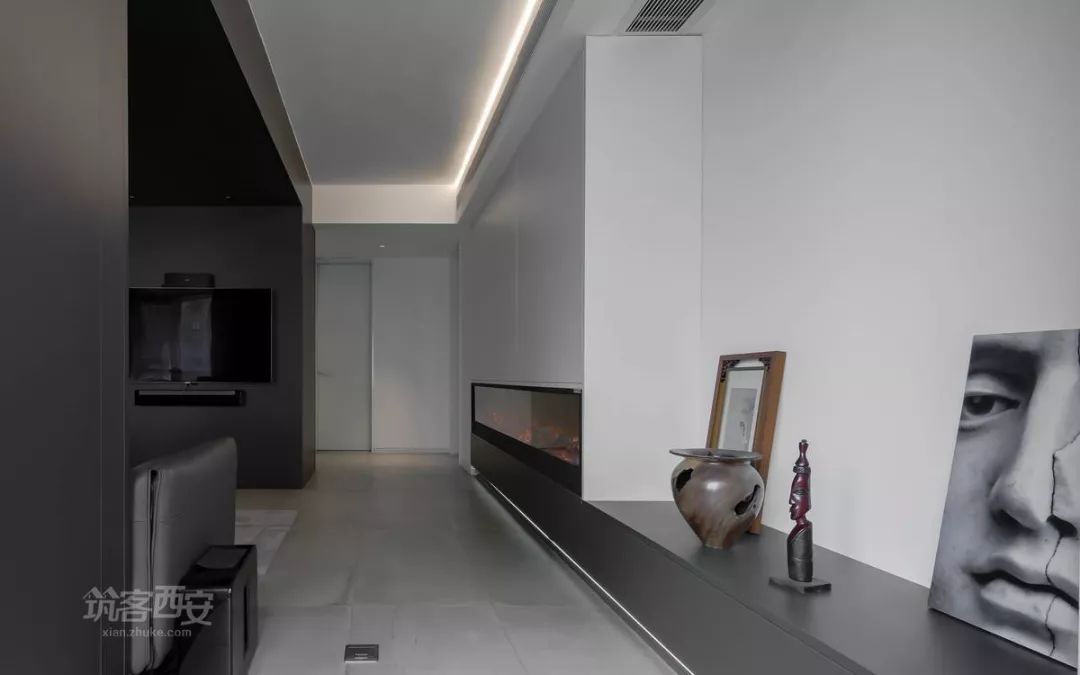 180㎡现代三室改一室,开放空间诠释自由生活-21