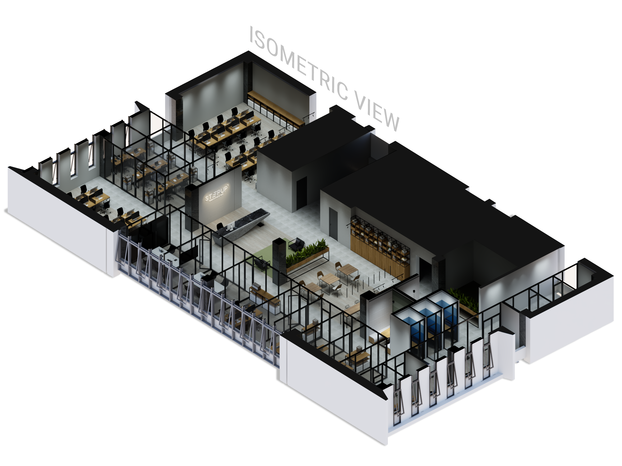 STEPUP 联合办公空间室内设计-12