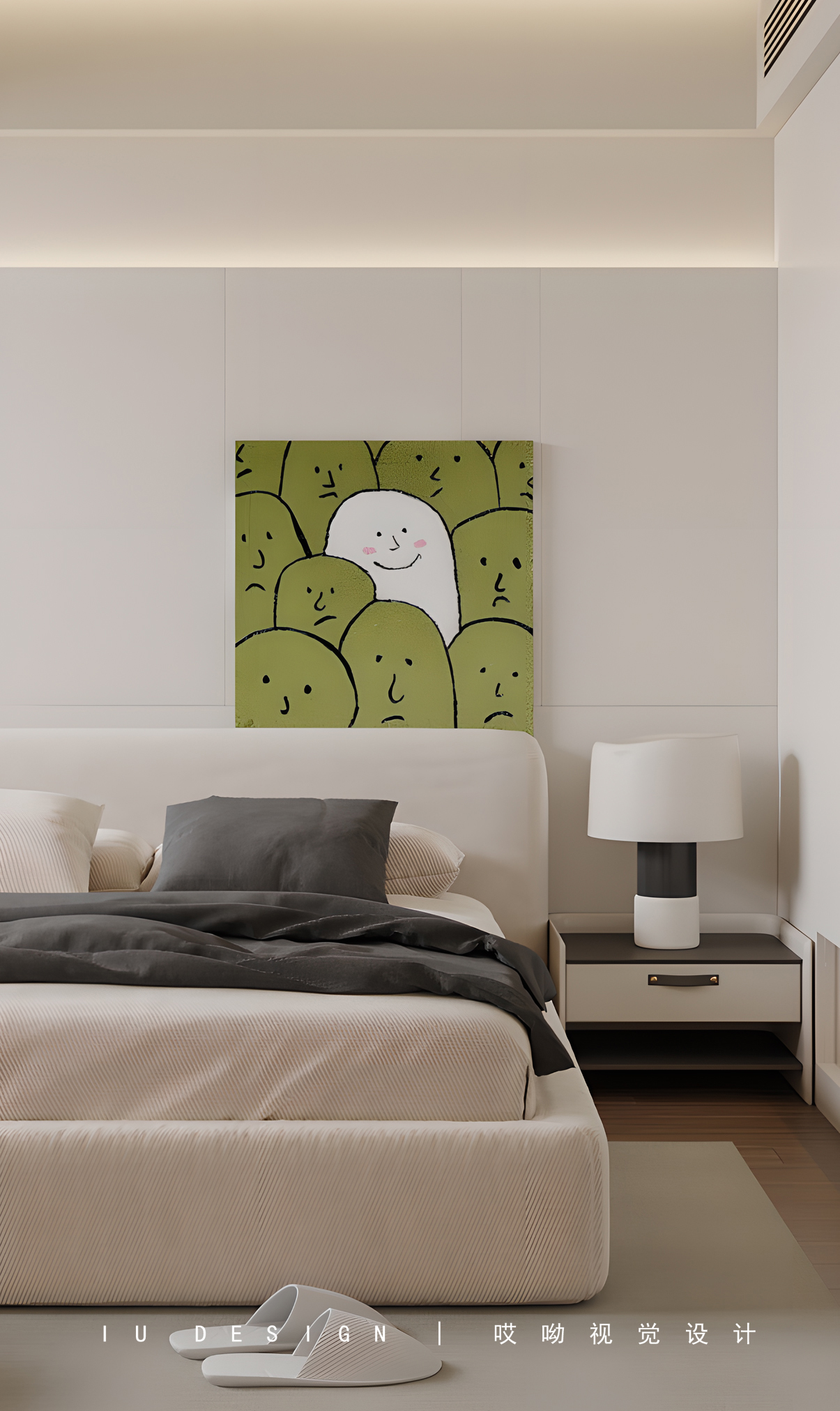 哎呦设计表现·极简风套房丨哎呦视觉-7