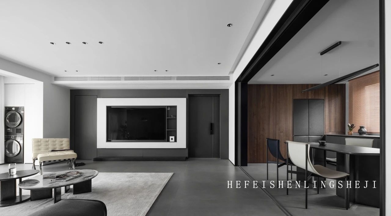 都会 1907 意式灰咖质感闲雅风致设计丨中国合肥丨深零设计-3