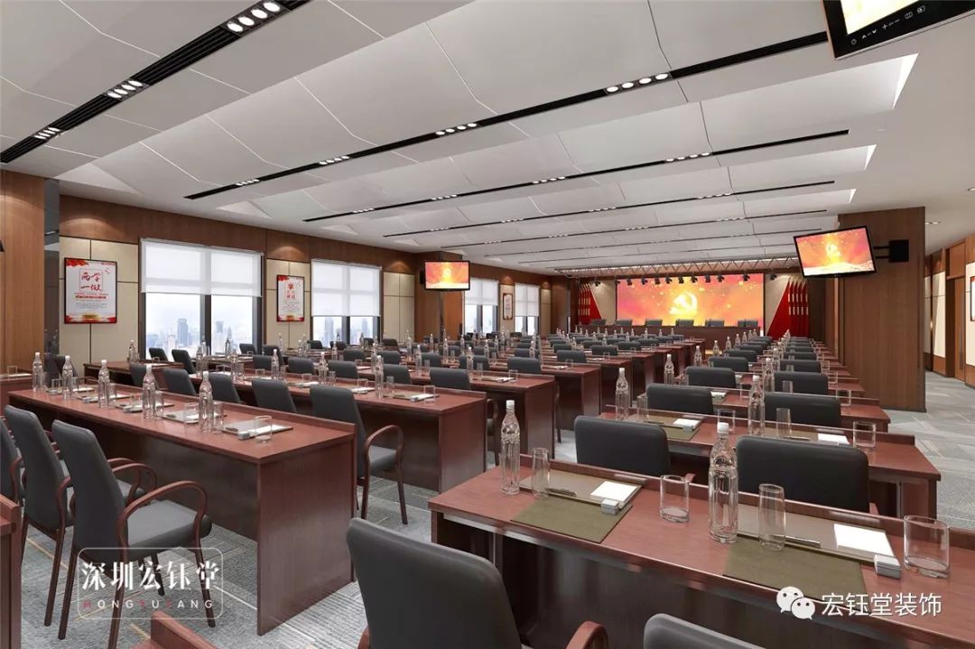 HYT·办公空间|沉稳大气  农商银行办公室装修设计方案-25