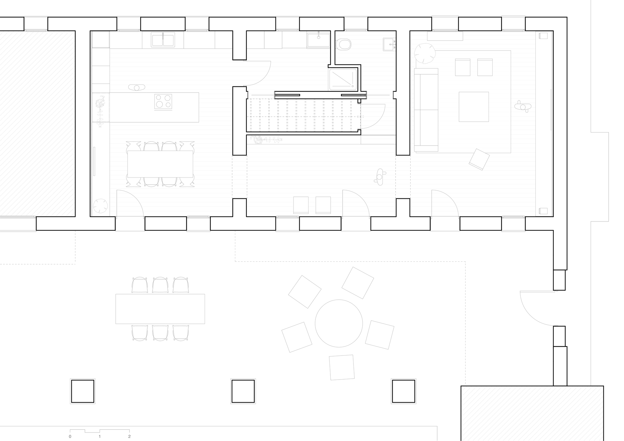 乡村旧屋的现代重生——意大利 Venetian 乡村 1900 年代老屋室内设计案例-4