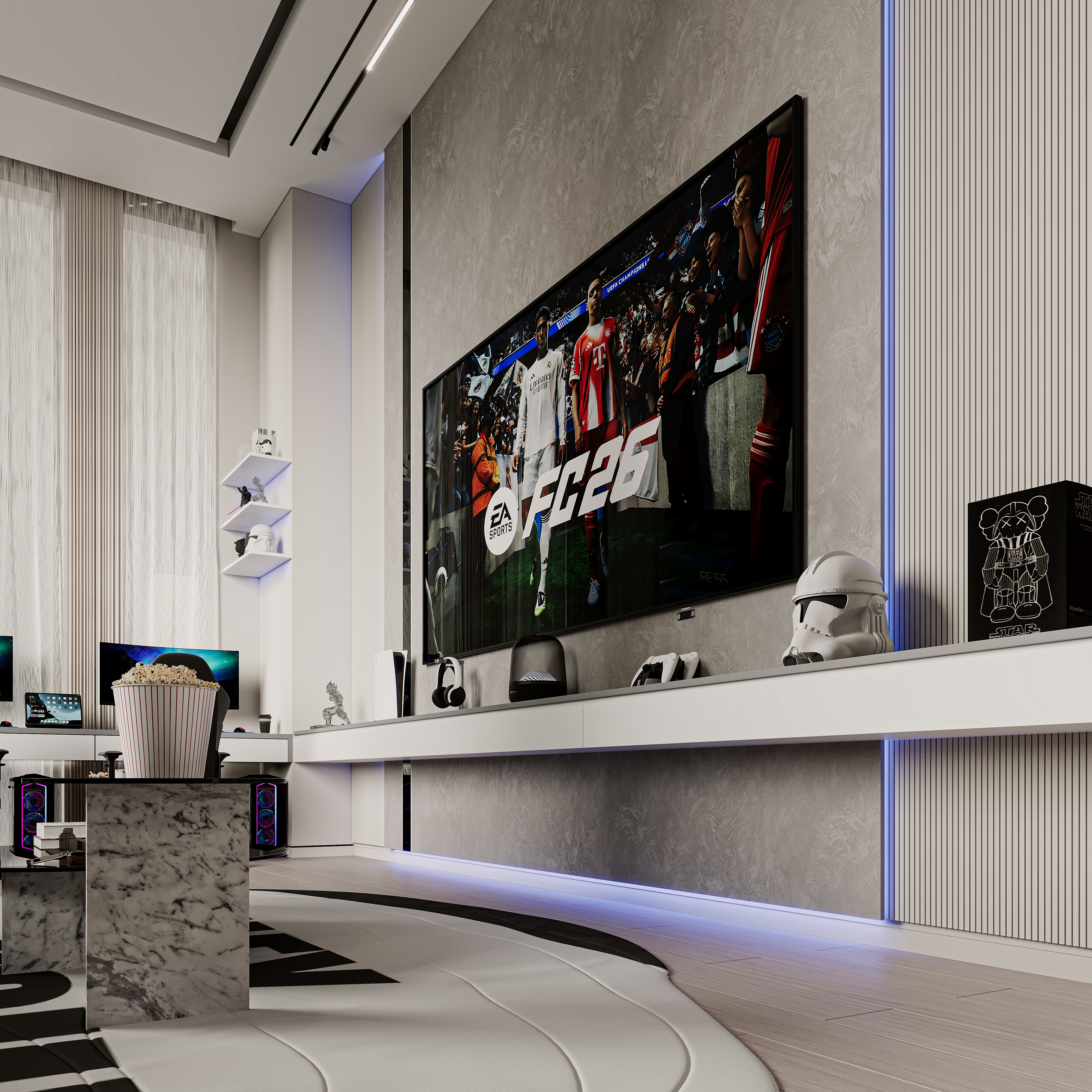 Gaming Room Interior Design-23