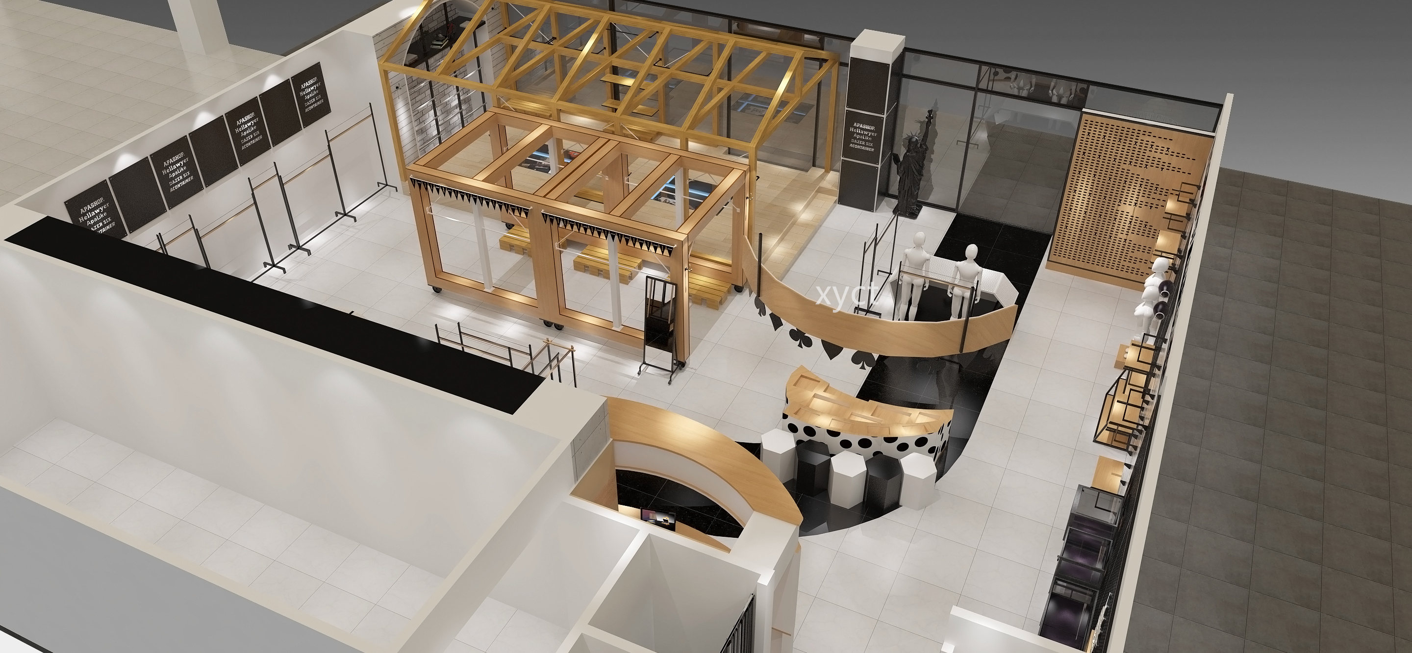 工装&艾普玛潮流艺术商店APMAR 店铺效果图-3