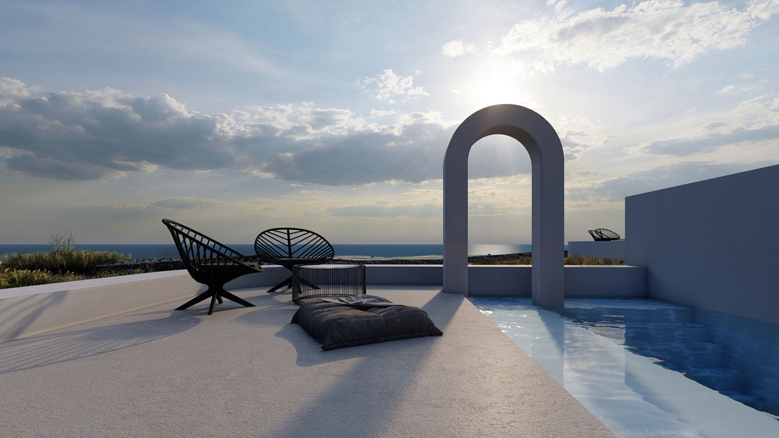 Arched residencies in Santorini island | iraisynn attinom-35