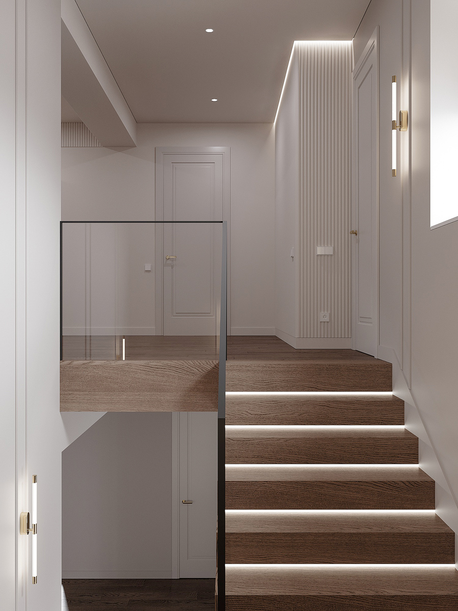 Современная классика в интерьере частного дома-44