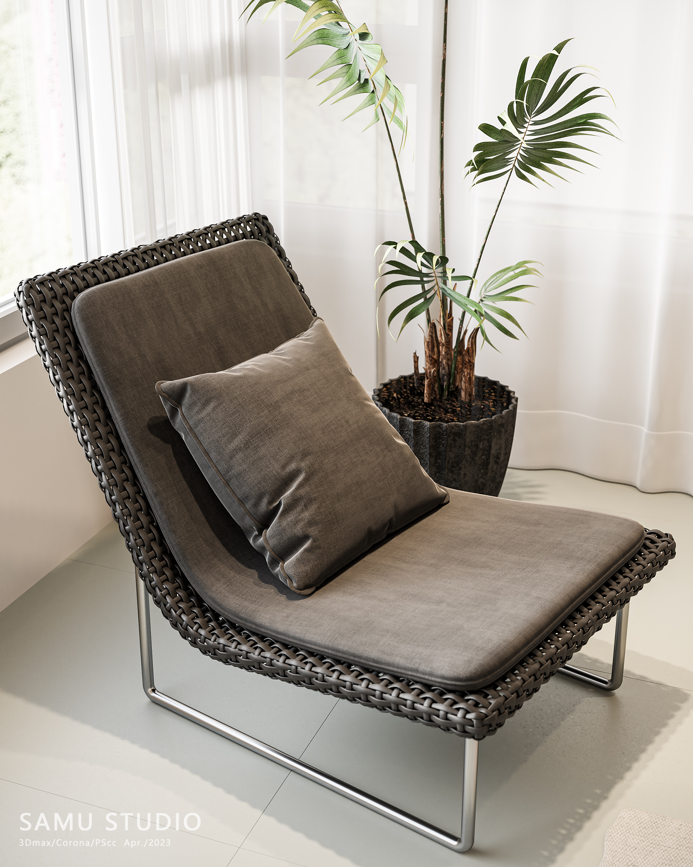 奶油风客餐厅丨SAMU STUDIO-6