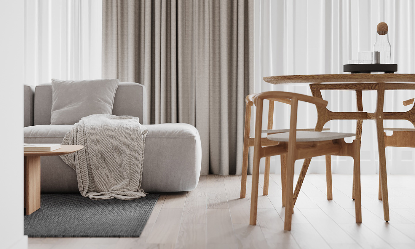 90㎡原木风公寓设计-3