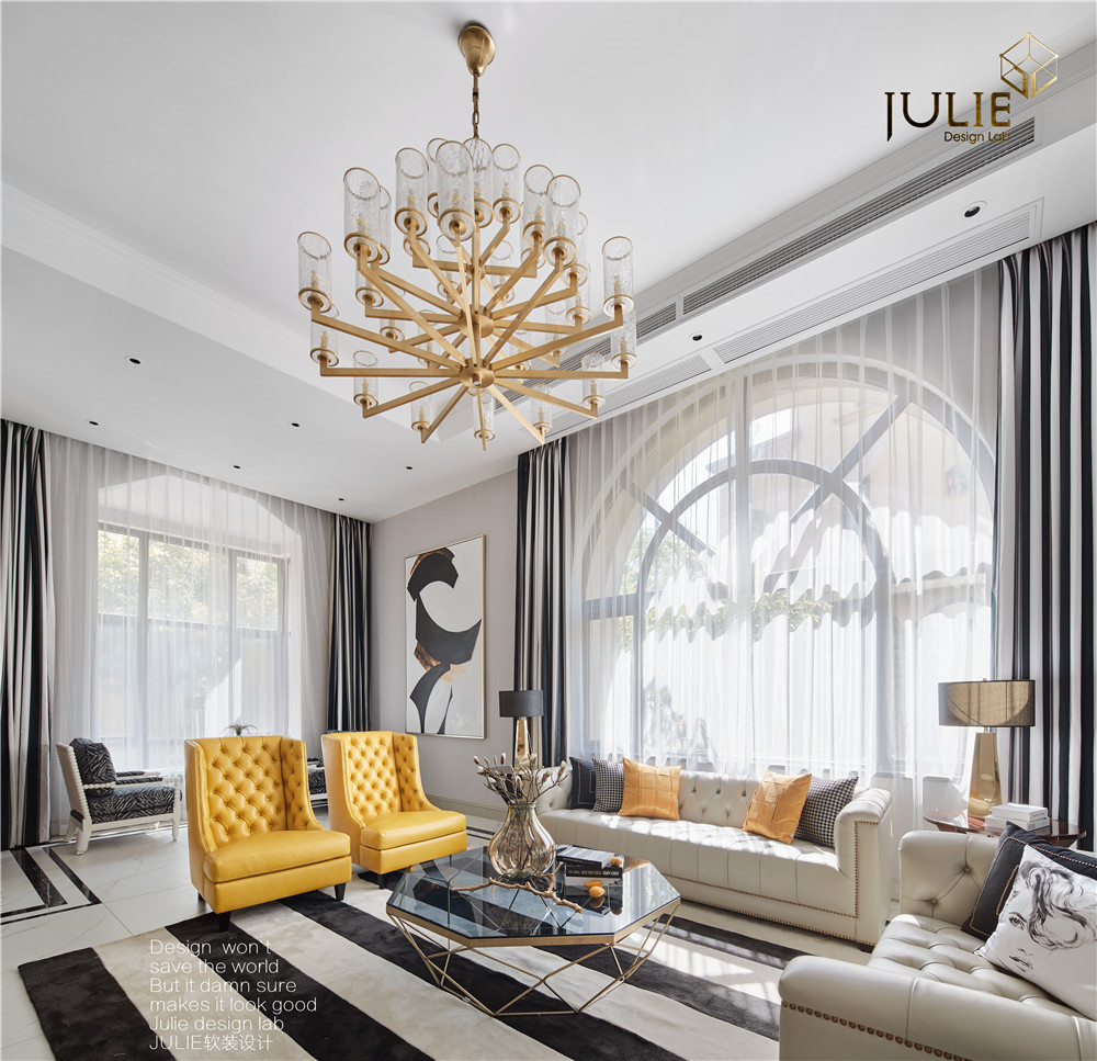 杭州东海闲湖城——710㎡时尚摩登别墅  杭州JULIE软装设计-18