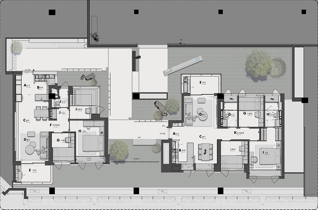 卓越·和奕府丨中国深圳丨诗意空间设计-83