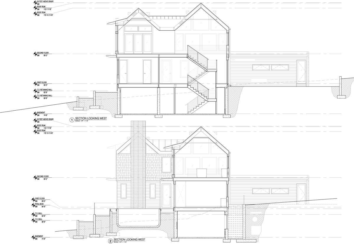 美国蒙淘克门罗街道别墅丨berg design architecture-29