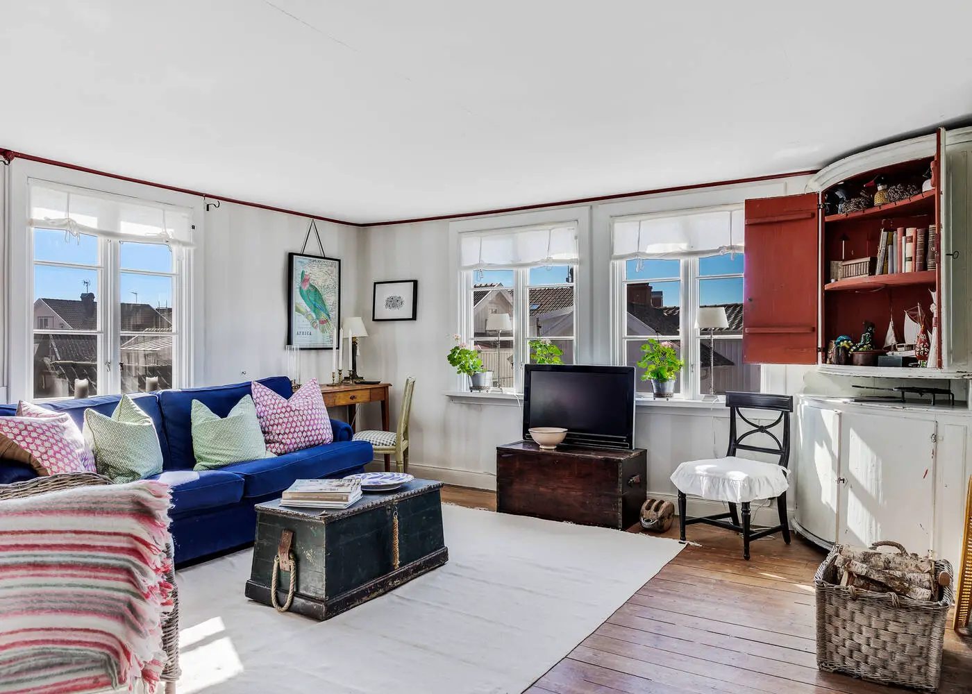 "瑞典 Mollösund 小镇，57m2 红色小木屋的温馨魅力"-6