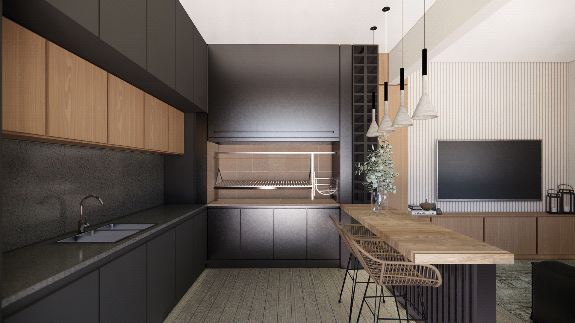 Quincho AD | Renders interiores-2