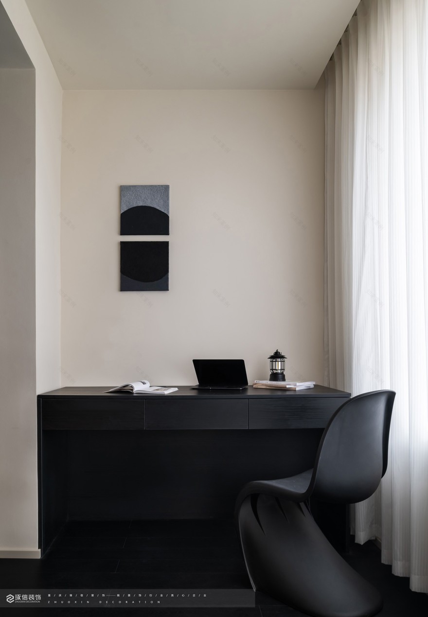 87 平经典红黑现代家丨中国平顶山丨琢信装饰-8