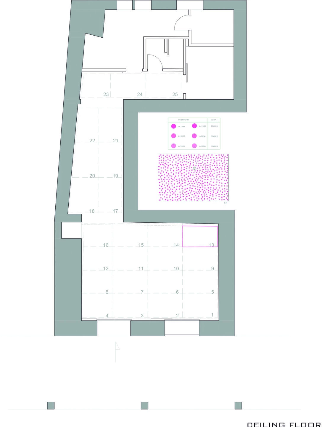 马德里粉色木棍艺术装置面包店丨西班牙马德里丨IDEO arquitectura-16
