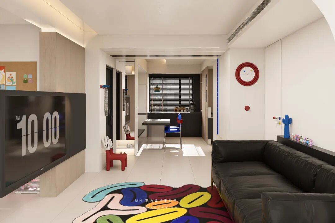 【首发】MH设计新作：多巴胺质感空间▏释放设计精神的内在表达-32