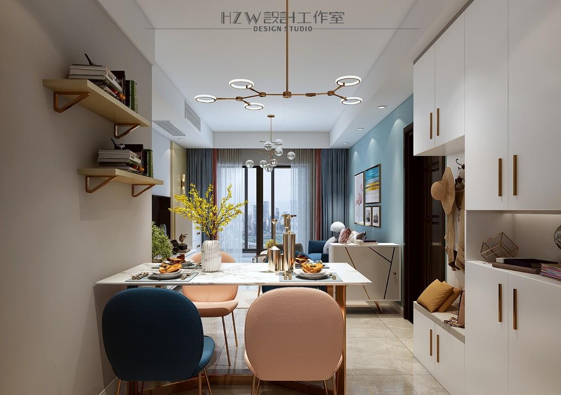 98 平米现代轻奢四房改造,设计师用心打造蓝粉主题空间-49