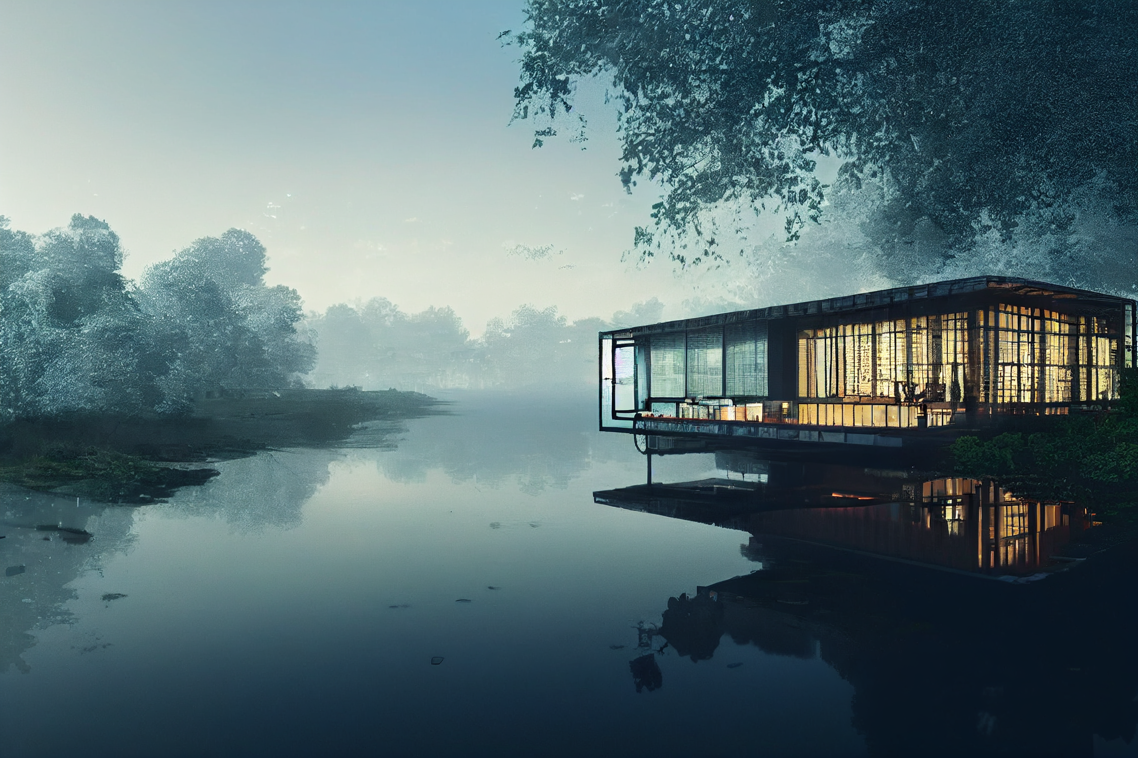 湖边四季   /  建筑概念 -1