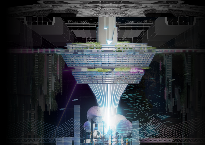 太酷啦！同济大学毕设斩获ACF入围奖！植入“流浪地球”的数字生命概念！“实体建筑+虚拟叠加”让数字现实相融，打造上海地下城！-140