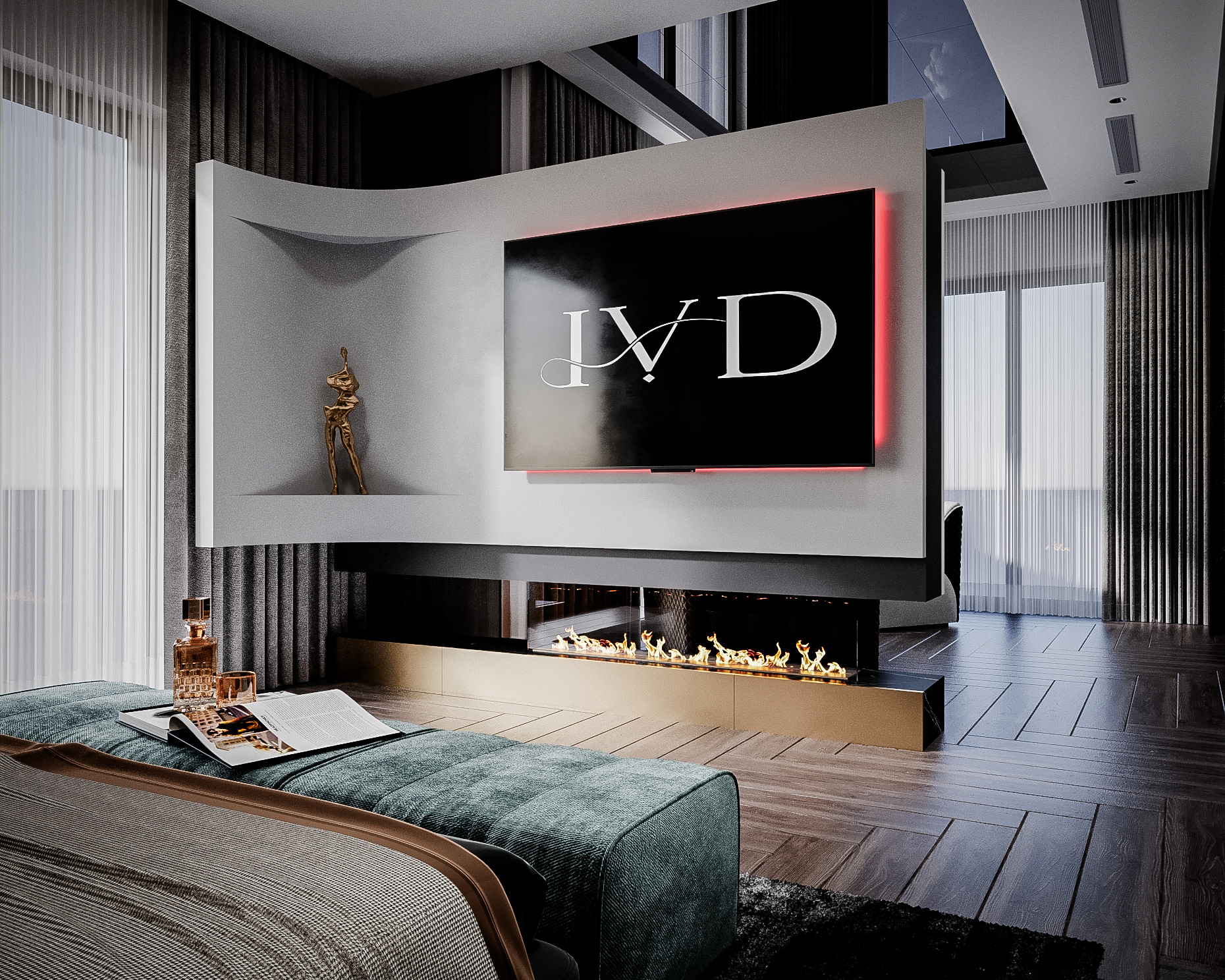 单人间室内设计丨RomaniaGalati丨Voicu Ionut-5