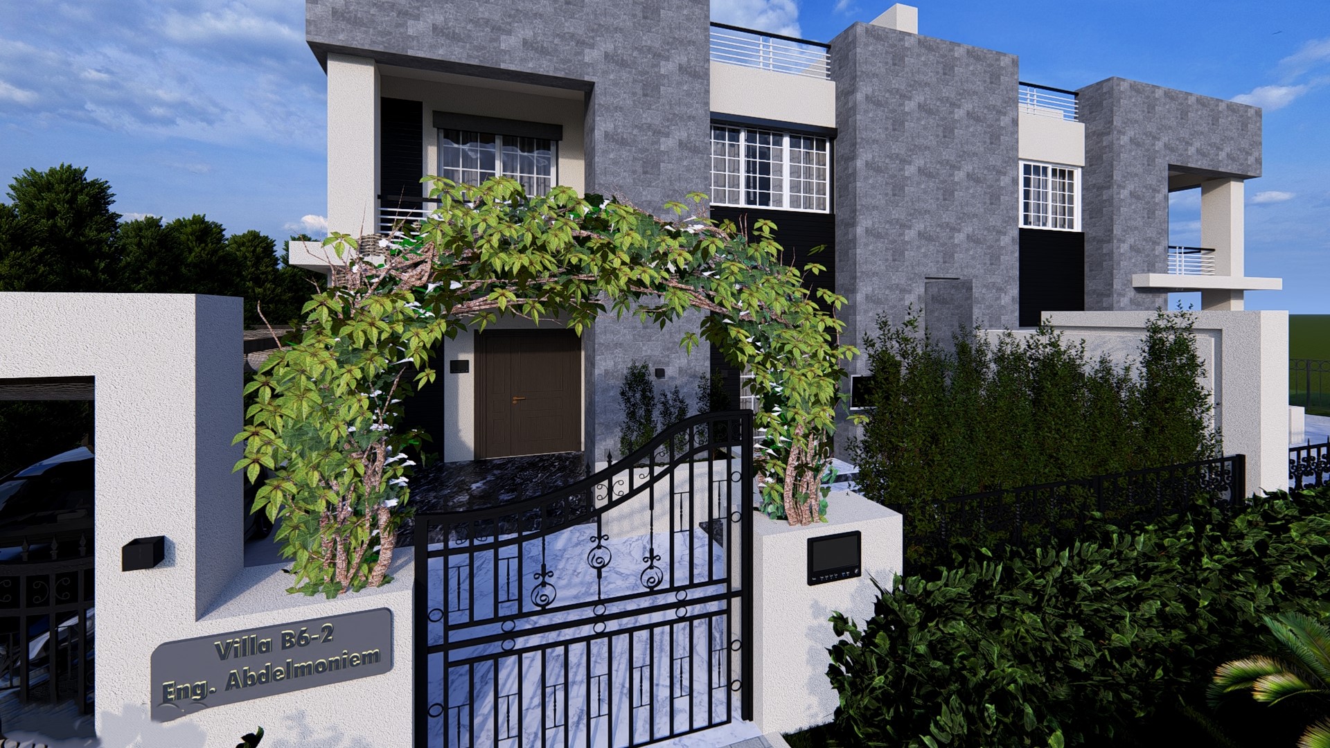 Private Villa in Karma Compound/Sheikh Zayed - Exterior-2