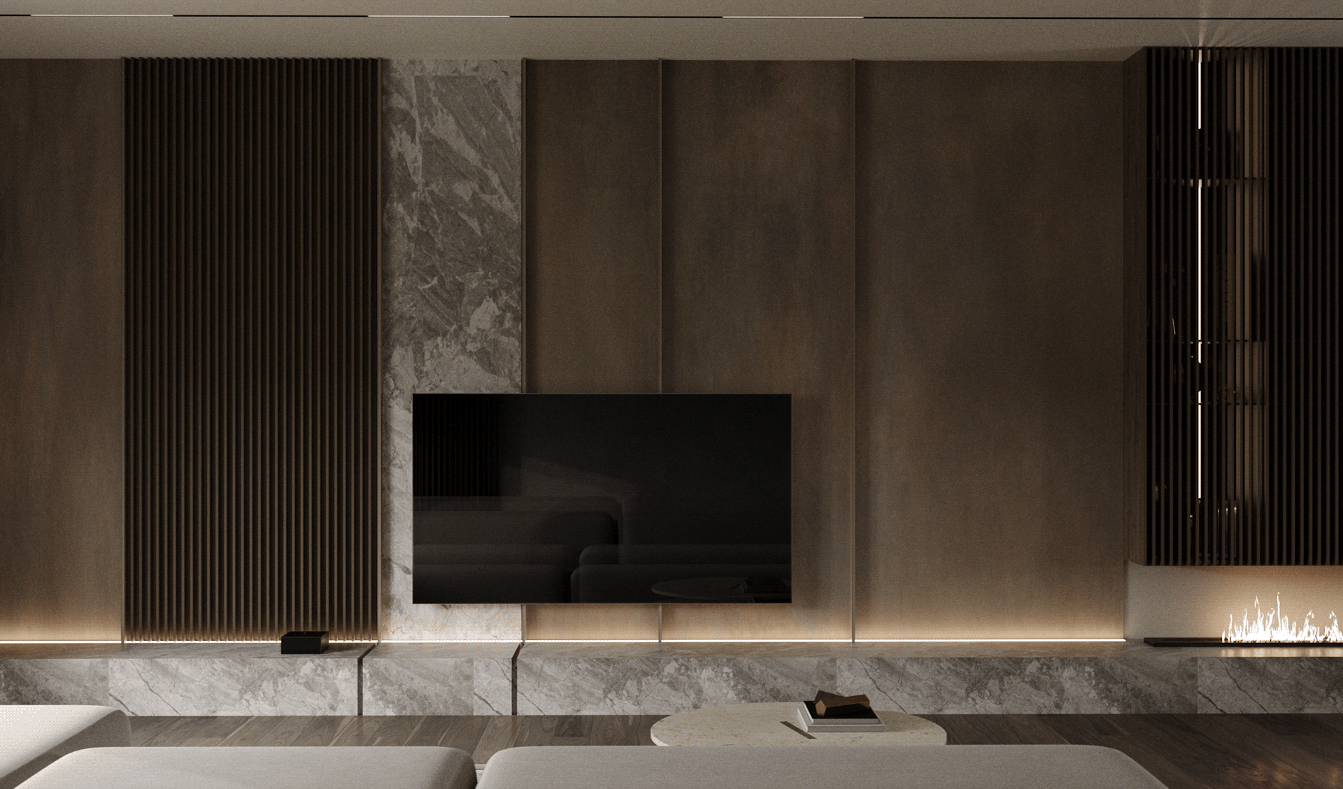 现代质感空间，暖木色系！-11