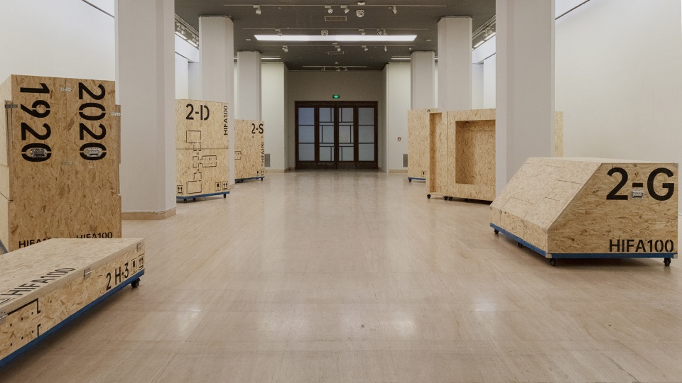 湖北美院百年文献展 | 游牧式展陈设计与可持续展览方案-3