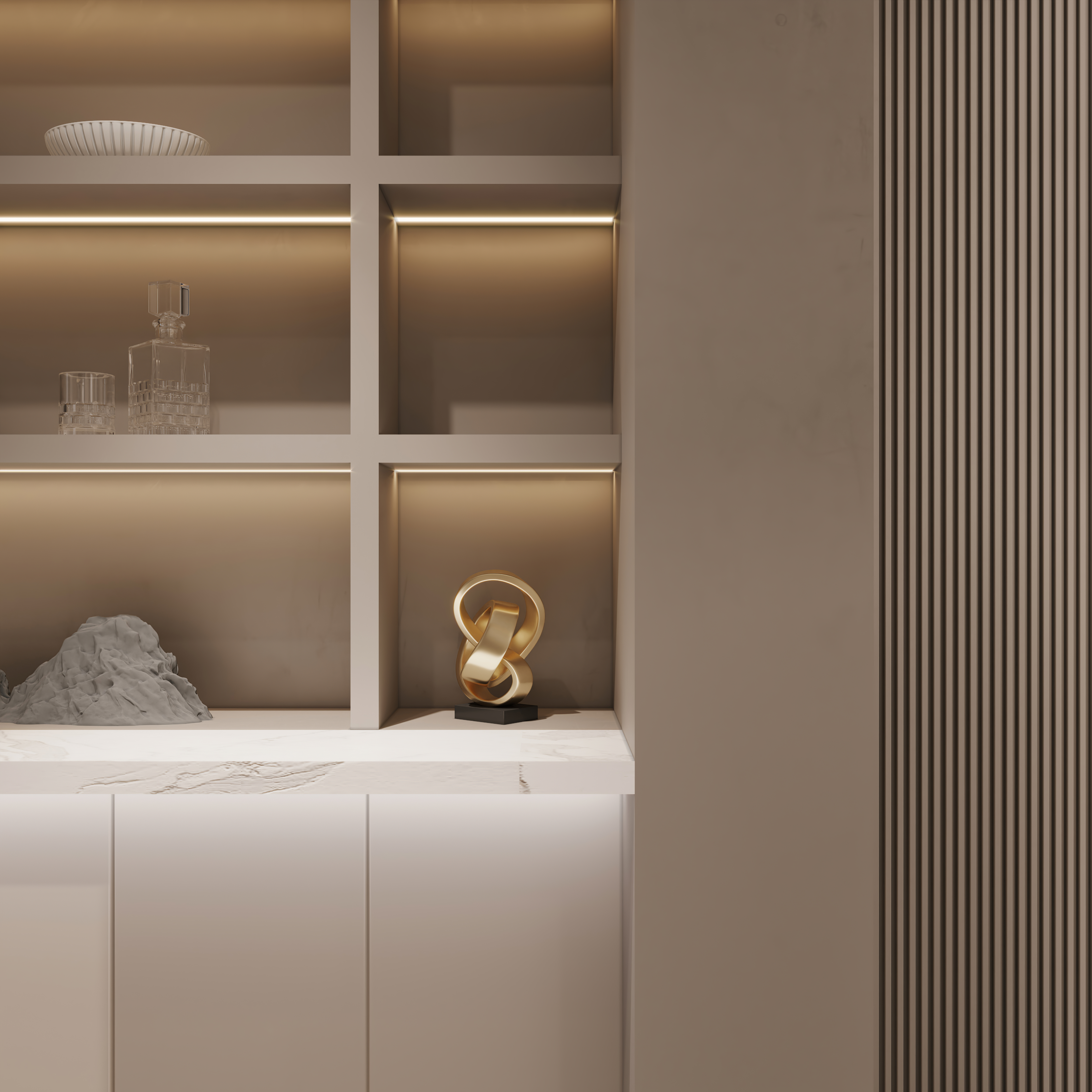 杭州现代简约低奢空间设计-15