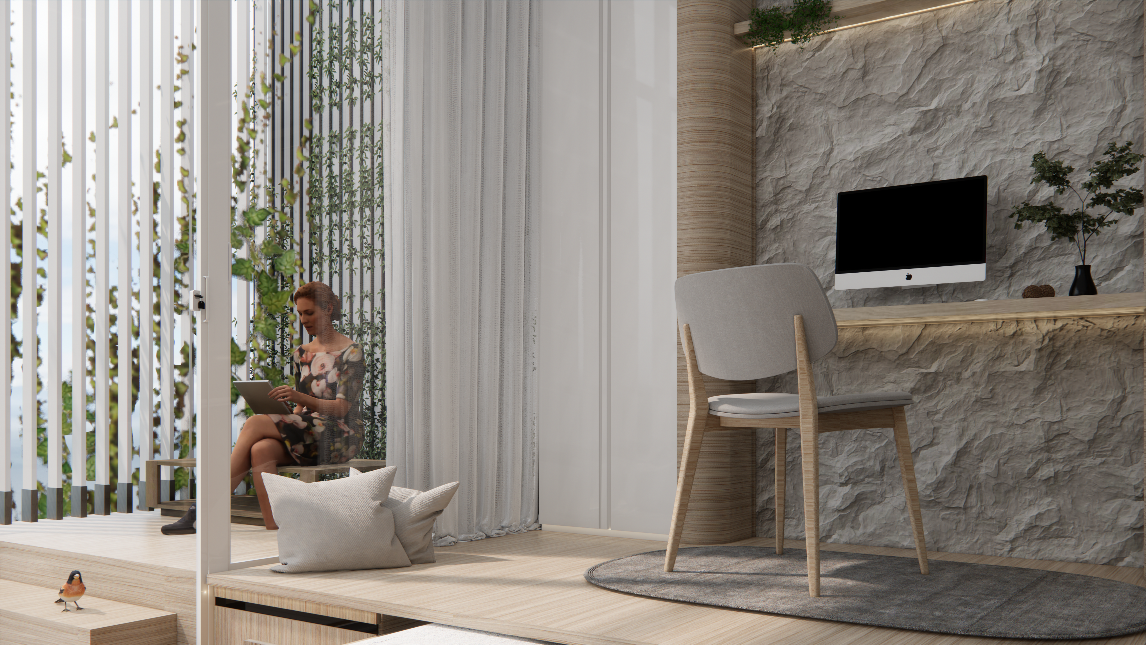 一字型单身公寓室内设计-25