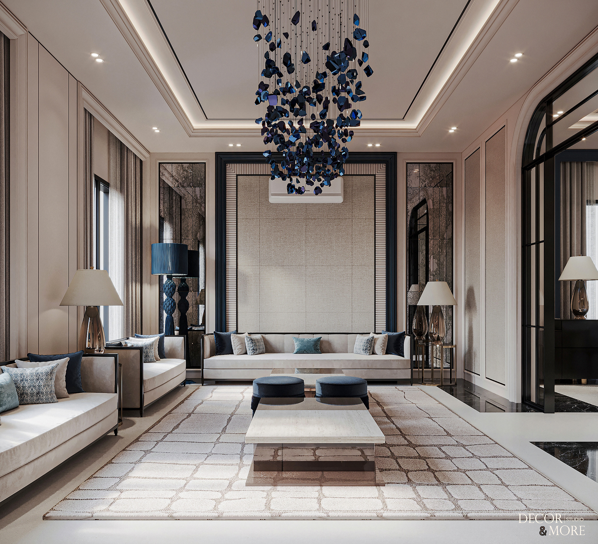 主议会厅及餐厅设计丨沙特阿拉伯丨DECOR&MORE STUDIO-7