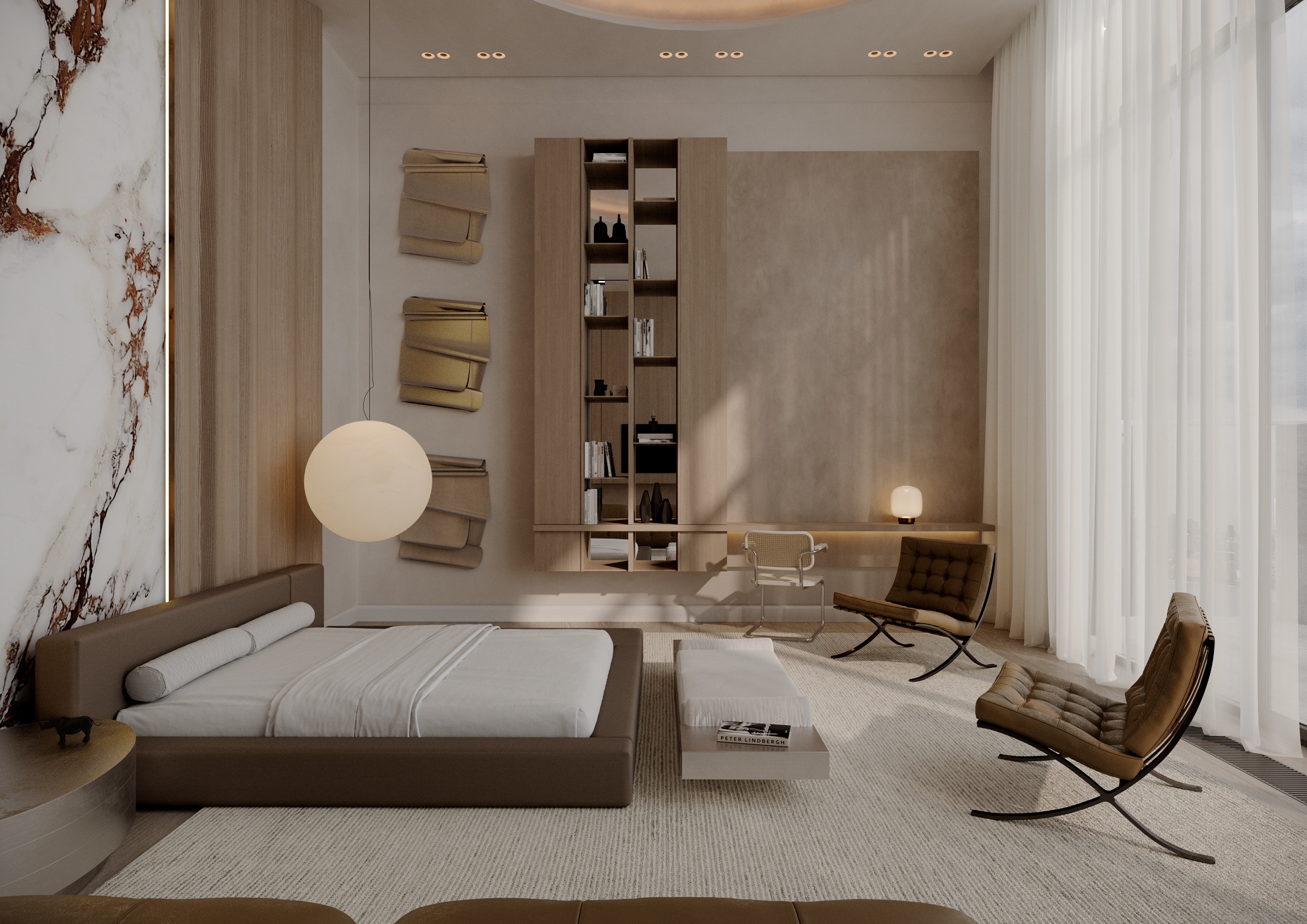 Bedroom and lounge zone-2