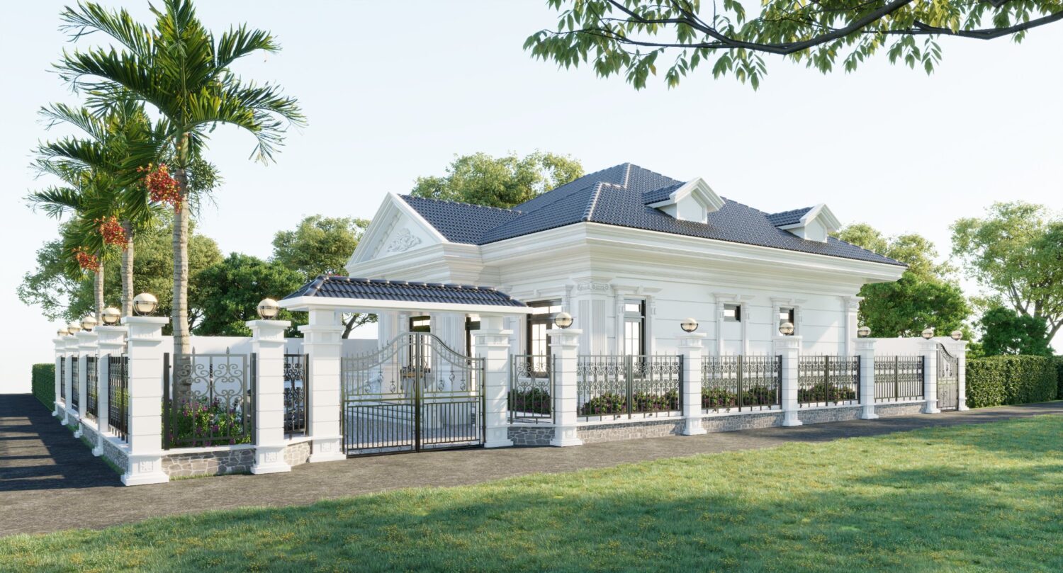 7461. Free Sketchup Garden House Exterior Model-6