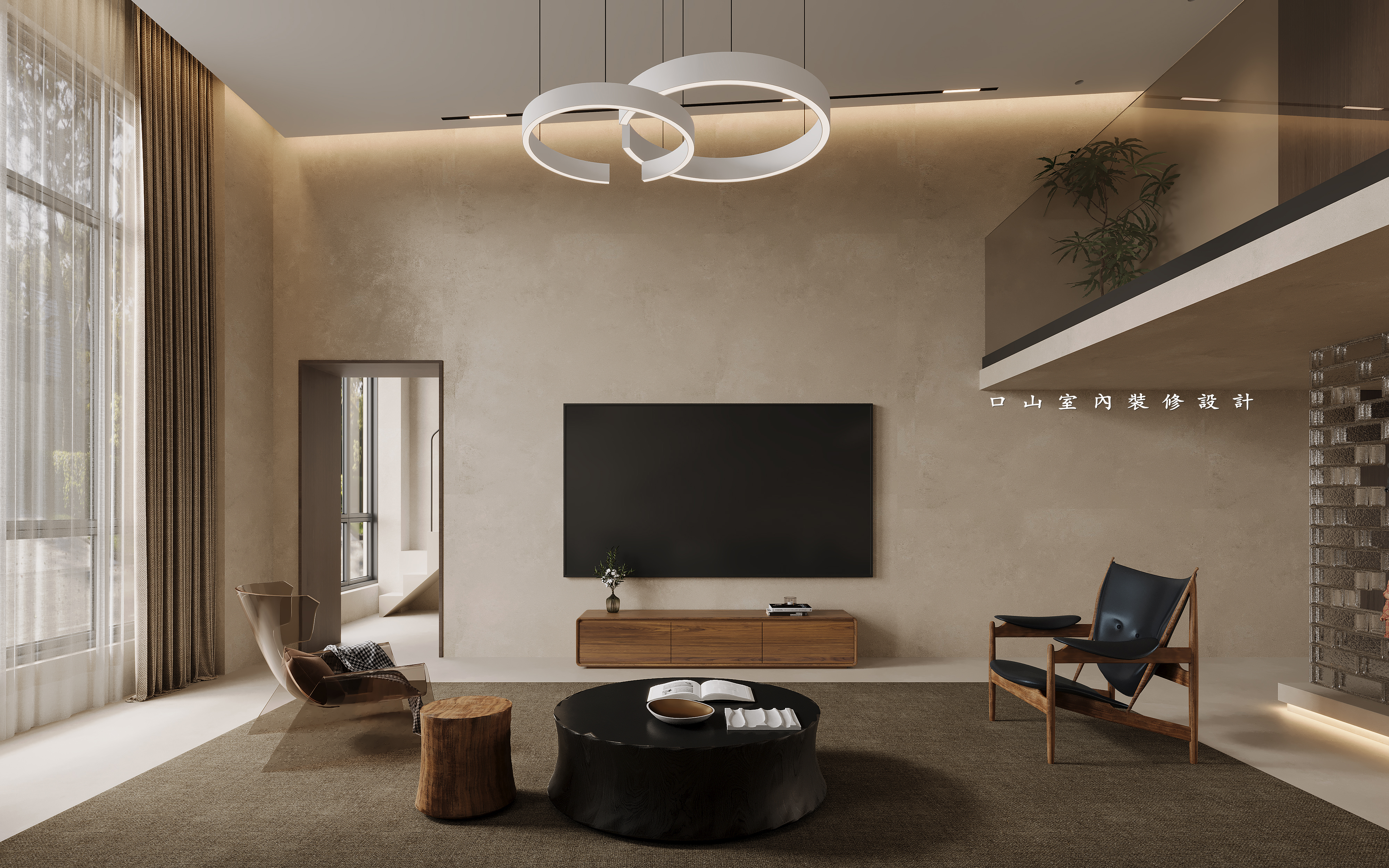 深圳口山设计：龙岗极简原木复式，有品位的业主的选择-3