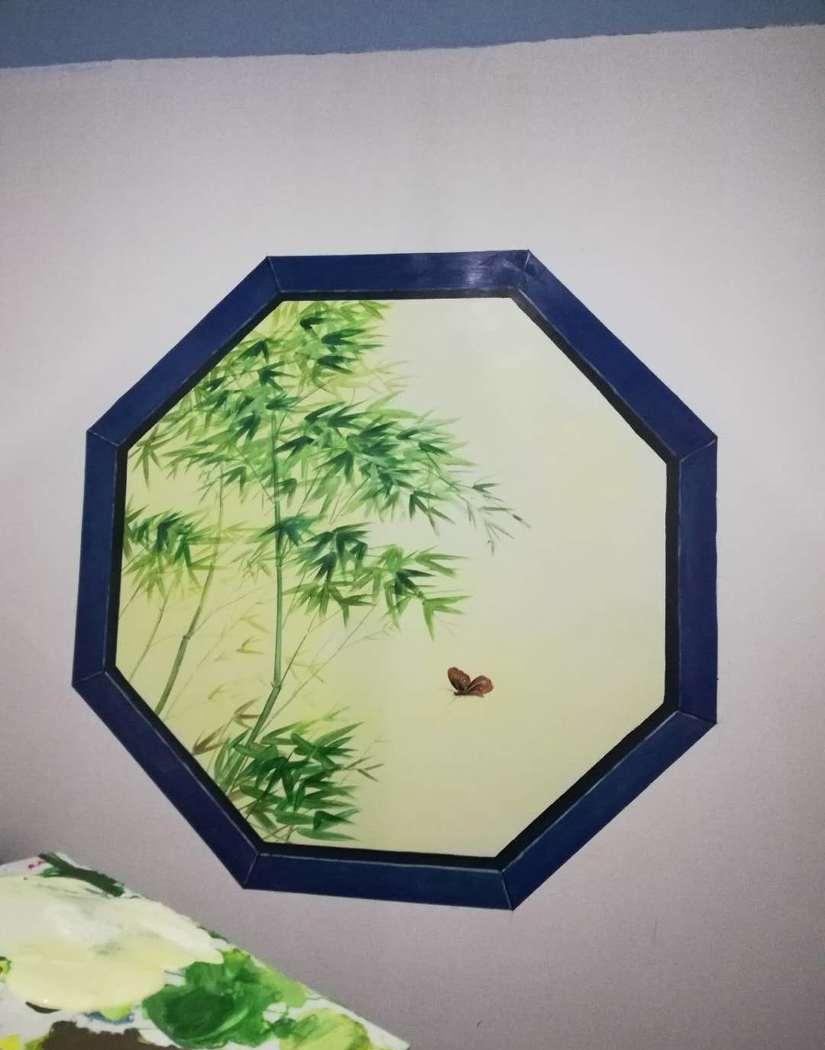 
湖南株洲室内背景墙墙绘 -8