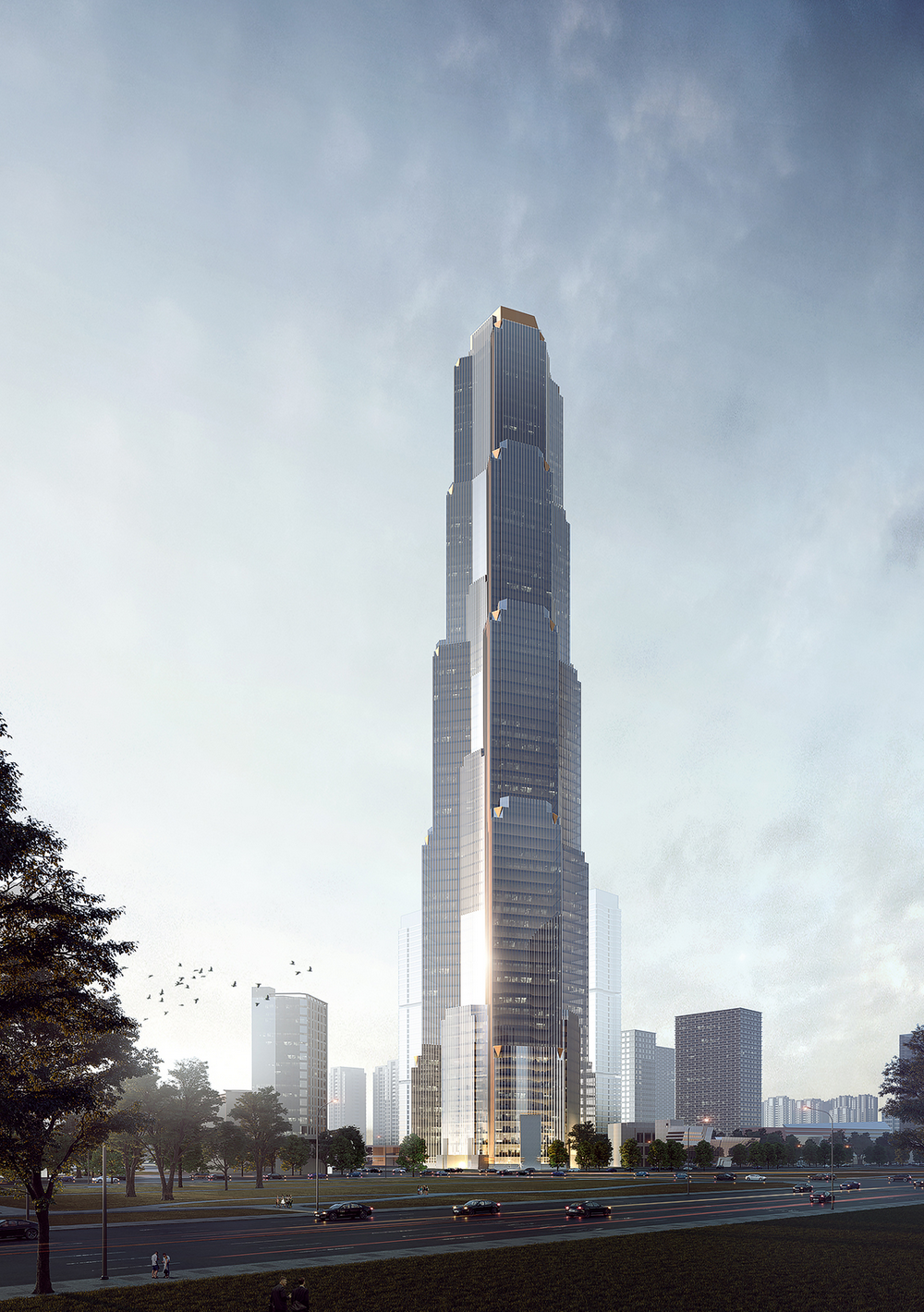西安万达高新区超高层方案 | 传统与现代的融合-7