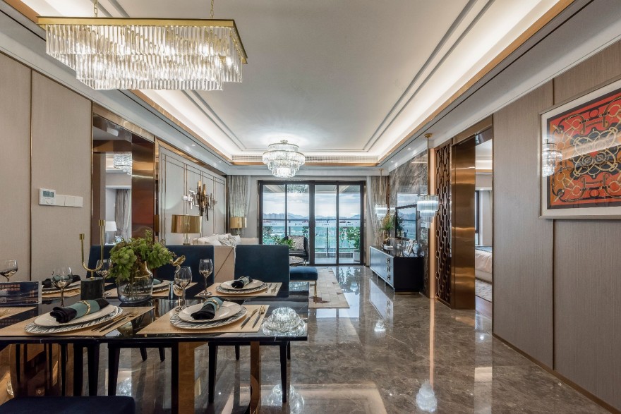 惠州奢华美式样板房 | 上森设计诠释精致生活品味-6