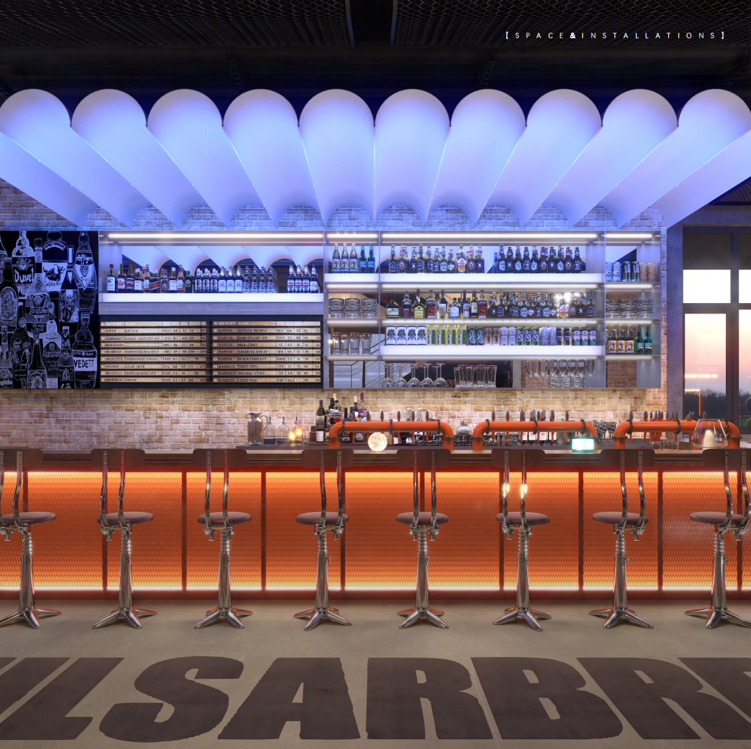 脉冲星精酿餐吧装修项目丨灵鹿创意-7
